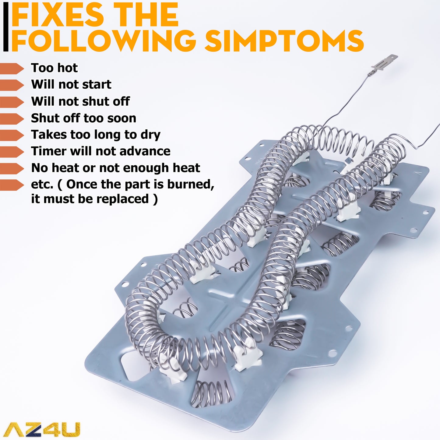 Dryer Heating Element Thermostat Replace for DVE50M7450W/A3 DV393ETPAWR/A1 DV42H5000EW/A3 DV48H7400EW/A2 DV363EWBEUF/A1 DV42H5200EW/A3 DV448AEW/XAA DV361EWBEWR/A3 DV42H5200EF/A3 DV419AEW/XAA