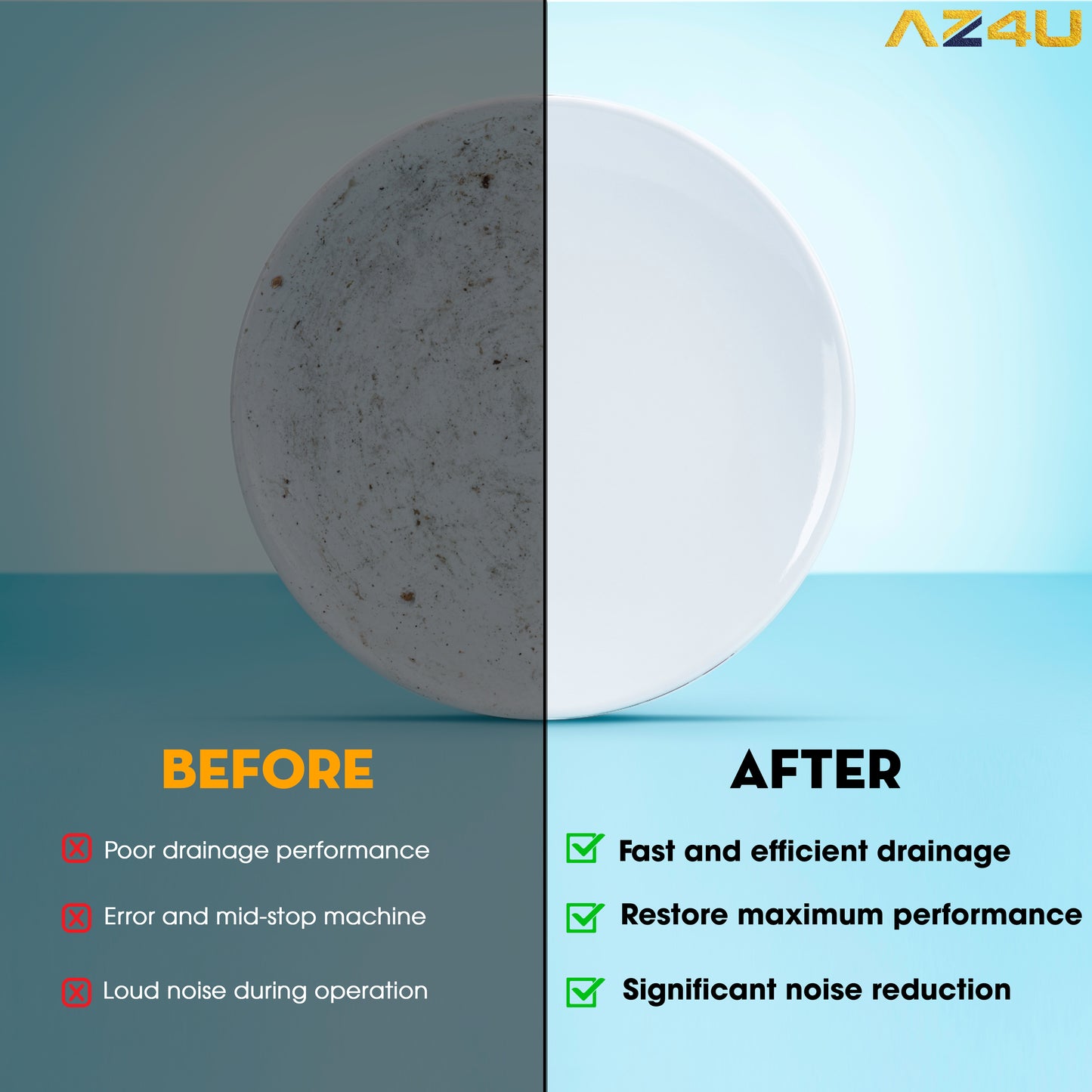 AZ4U Dishwasher Drain Pump Motor Replace For MDB4949SDZ0 MDB4949SDM0 MDB4949SDM1 MDB4949SDM2 MDB4949SDM3 MDB8959SFZ4 MDB4949SDE MDB7749SBM3 MDB7749SBM2 MDB4949SDE0 MDB4949SDE1 MDB4949SDE2 MDB4949SDM