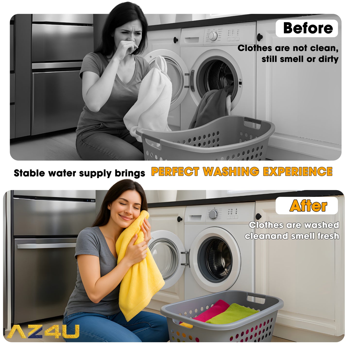 AZ4U Washer Water Inlet Valve Replaces For Bravos XL MVWB765FW0 MVWB835DW2 MVWB855DC2 MVWB835DW3 MVWB835DW1 MVWB835DW4 MVWB766FW0 MVWB765FW1 MVWB765FW2 MVWB765FW3 MVWB855DC3 MVWB766FW1 MVWB865GC0