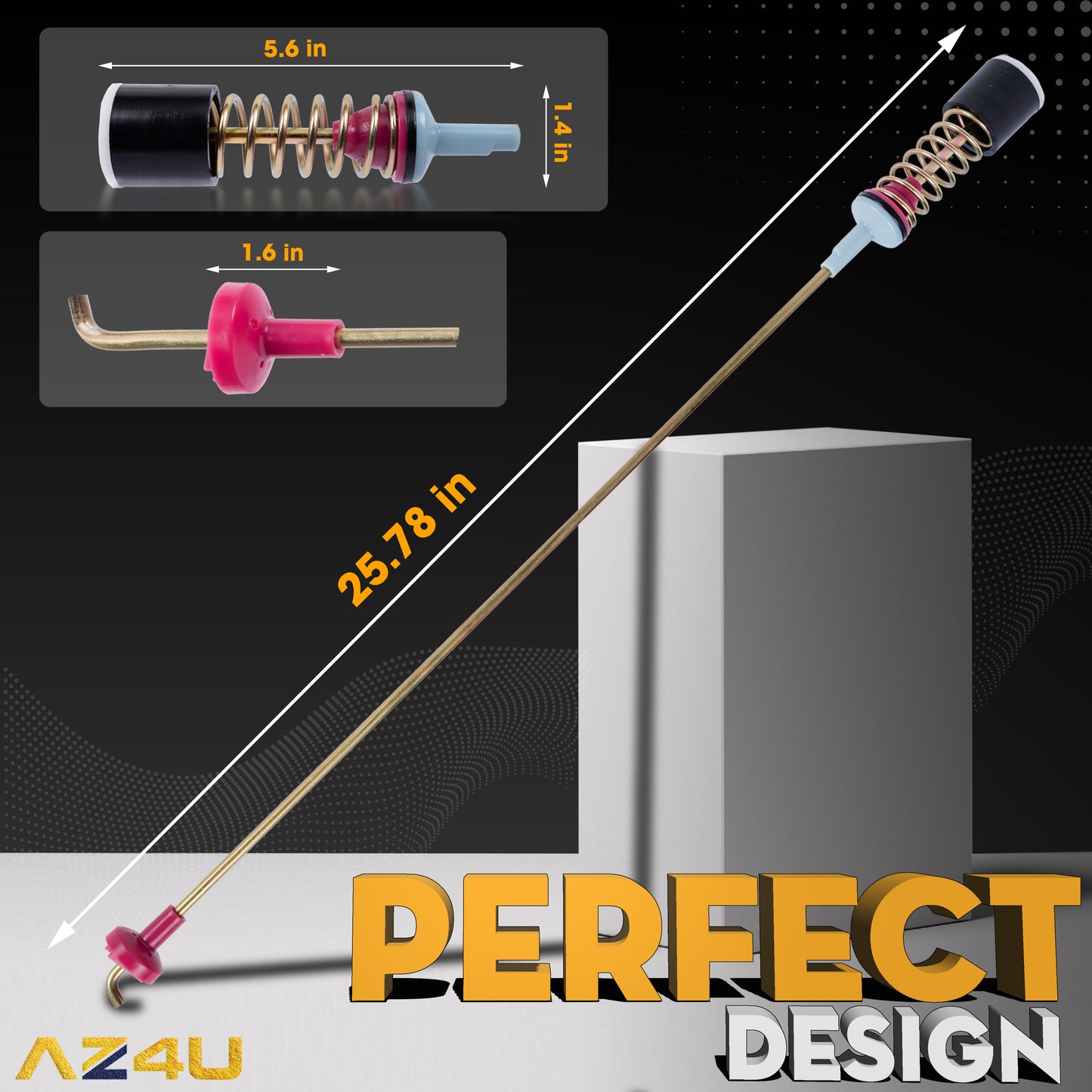 4 Washer Suspension Rod Damper Replaces For WA45M7050AW/A4 WA5451ANW/XAA WA45N3050AW/A4 WA45T3200AW WA45T3400AV WA45T3400AW WA50R5200AW/US WA50R5400AV/US WA50T5300AC WA50R5400AW WA456DRHDSU/AA