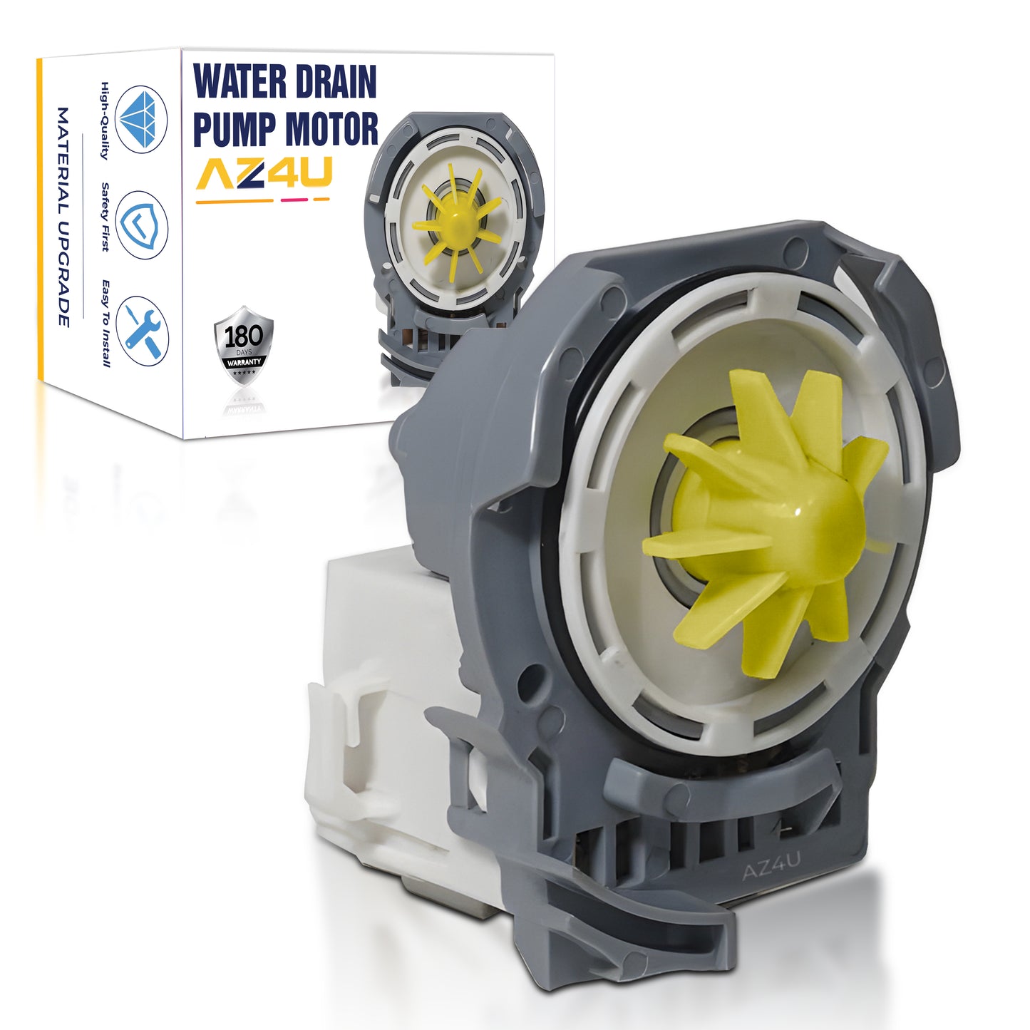 AZ4U Dishwasher Drain Pump Motor Replace For MDB4949SDZ0 MDB4949SDM0 MDB4949SDM1 MDB4949SDM2 MDB4949SDM3 MDB8959SFZ4 MDB4949SDE MDB7749SBM3 MDB7749SBM2 MDB4949SDE0 MDB4949SDE1 MDB4949SDE2 MDB4949SDM